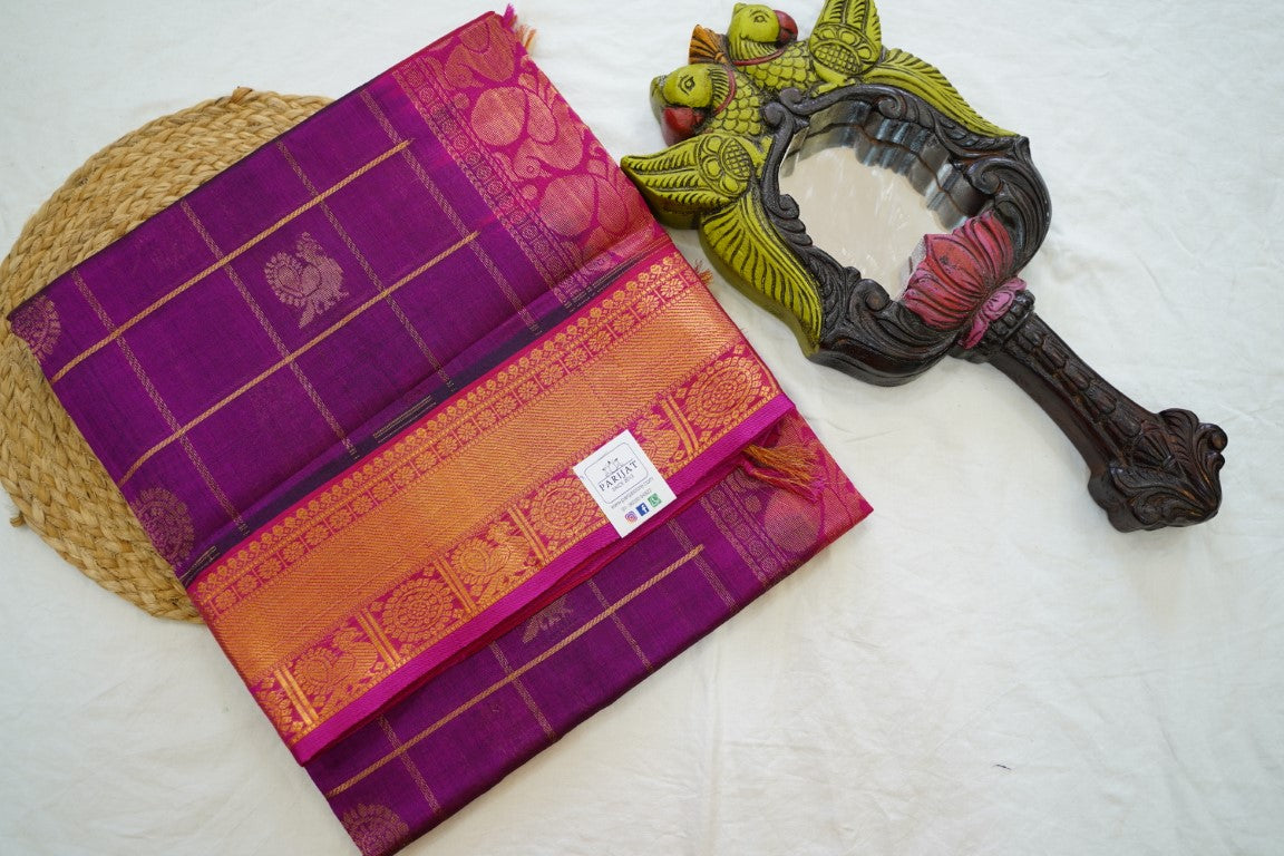 Kanchi Handloom Silk Cotton Saree PC13656