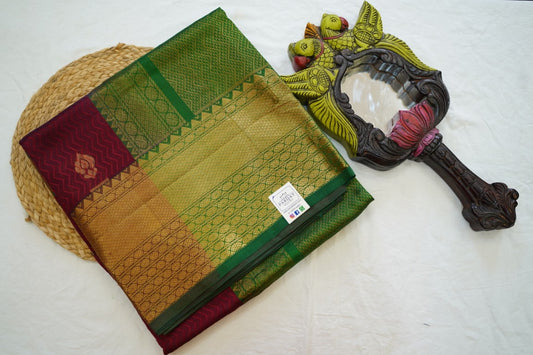 Kanchi Handloom Silk Cotton Saree PC7536