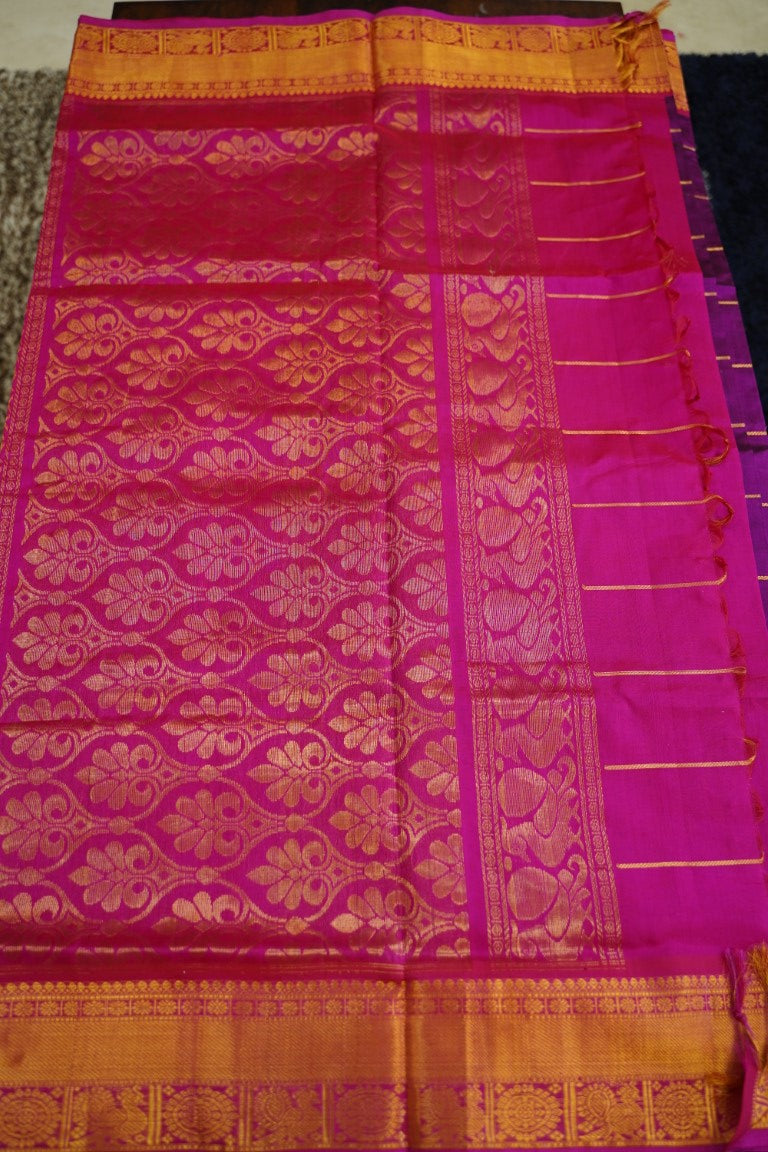 Kanchi Handloom Silk Cotton Saree PC13656 – Parijat Collections