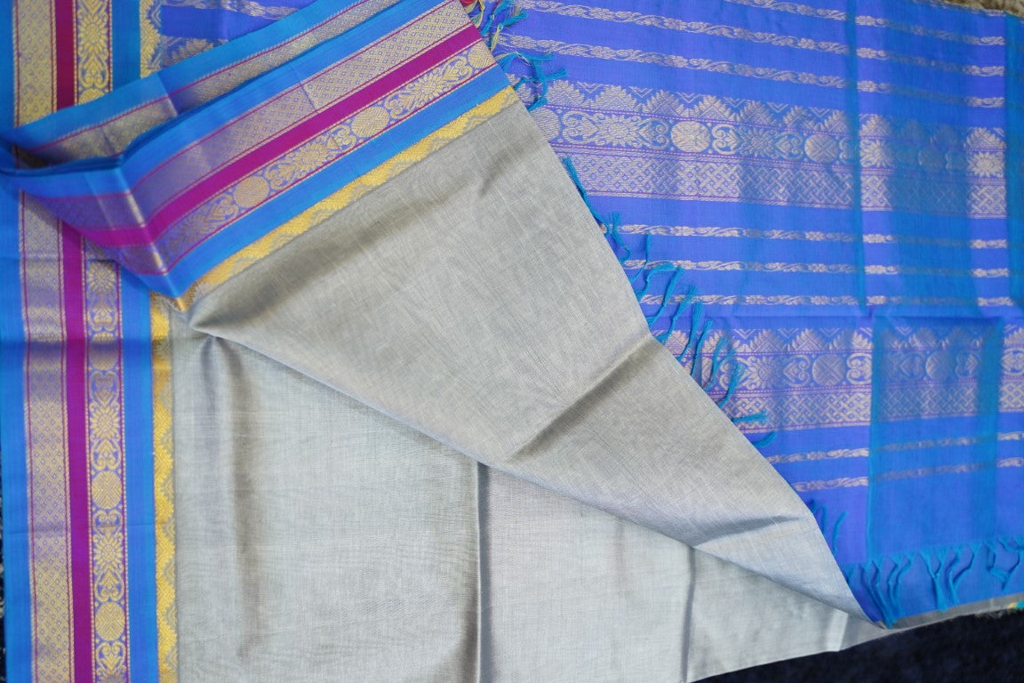 Kanchi Handloom Silk Cotton Saree PC13751