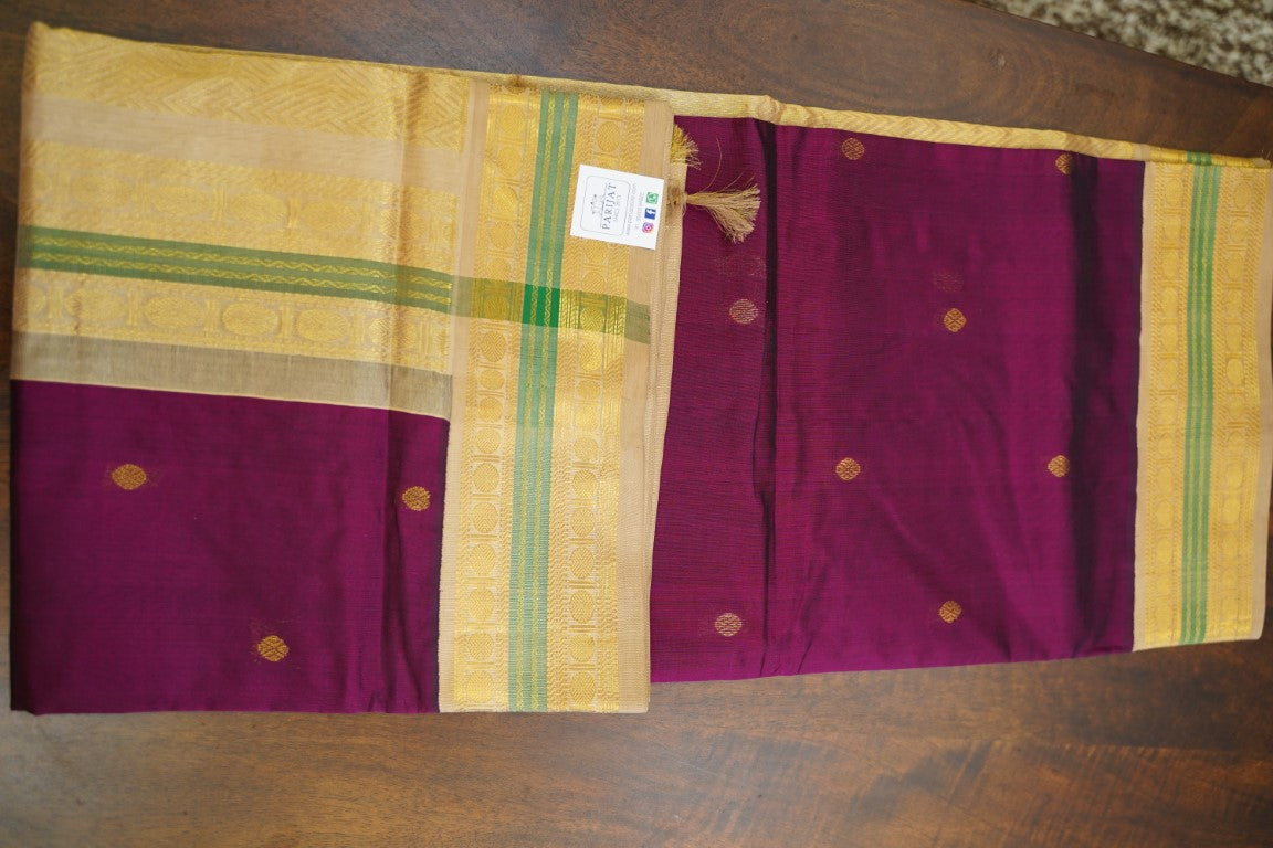 Kanchi Handloom Silk Cotton Saree PC13737