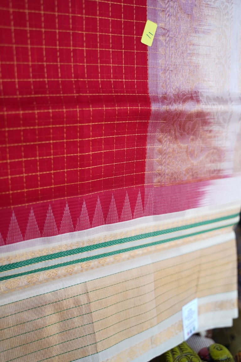 Kanchi Handloom Silk Cotton Saree PC13738