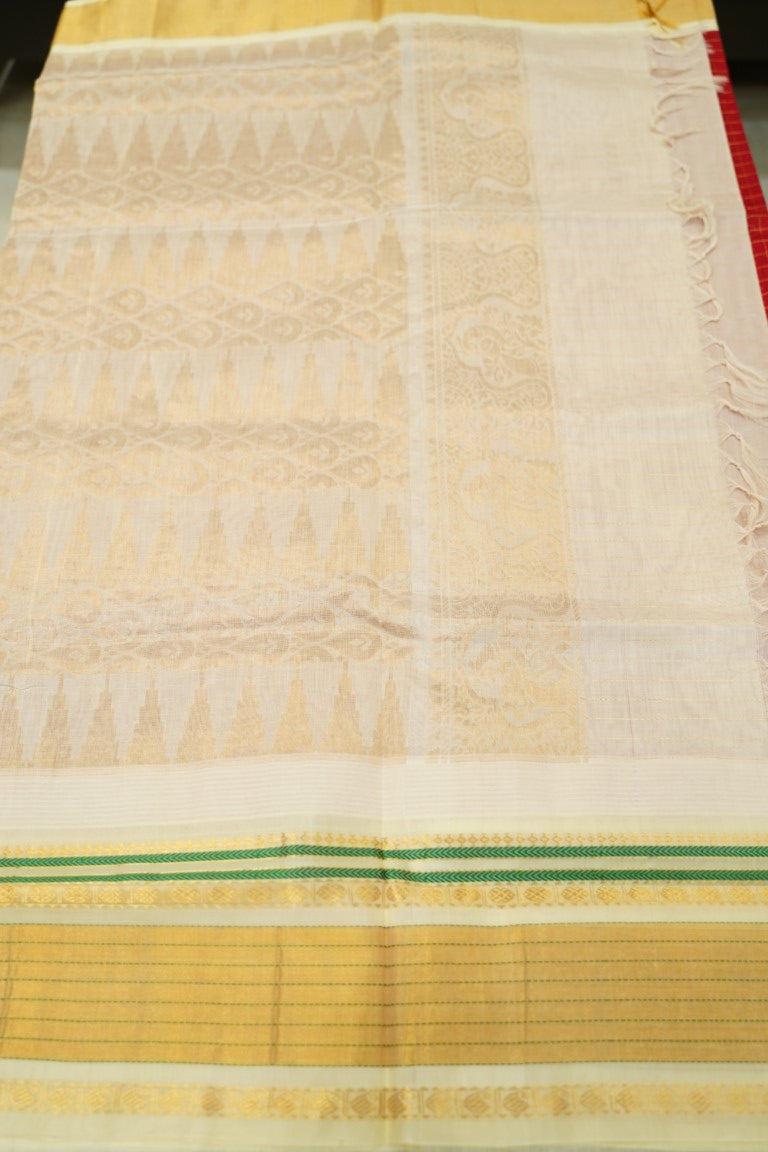 Kanchi Handloom Silk Cotton Saree PC13738