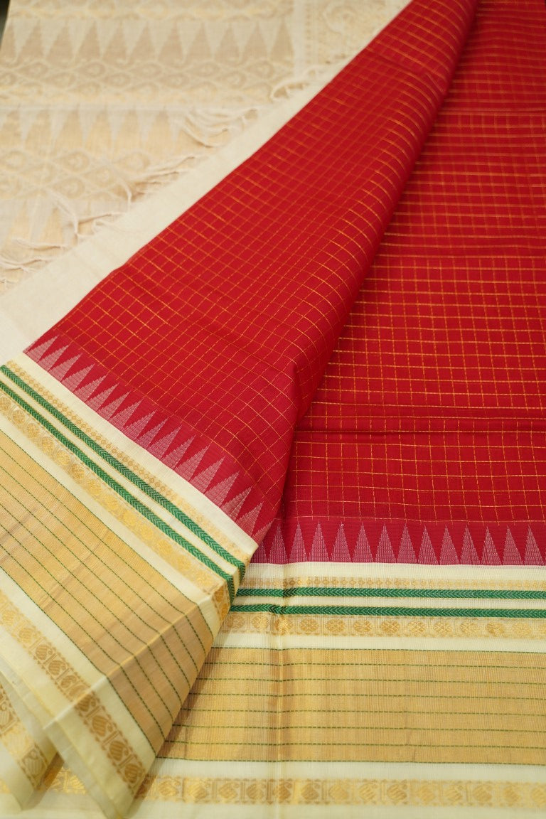 Kanchi Handloom Silk Cotton Saree PC13738