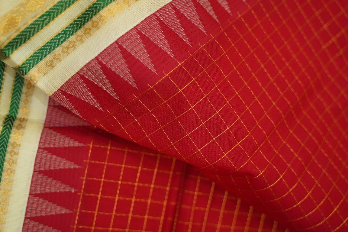 Kanchi Handloom Silk Cotton Saree PC13738