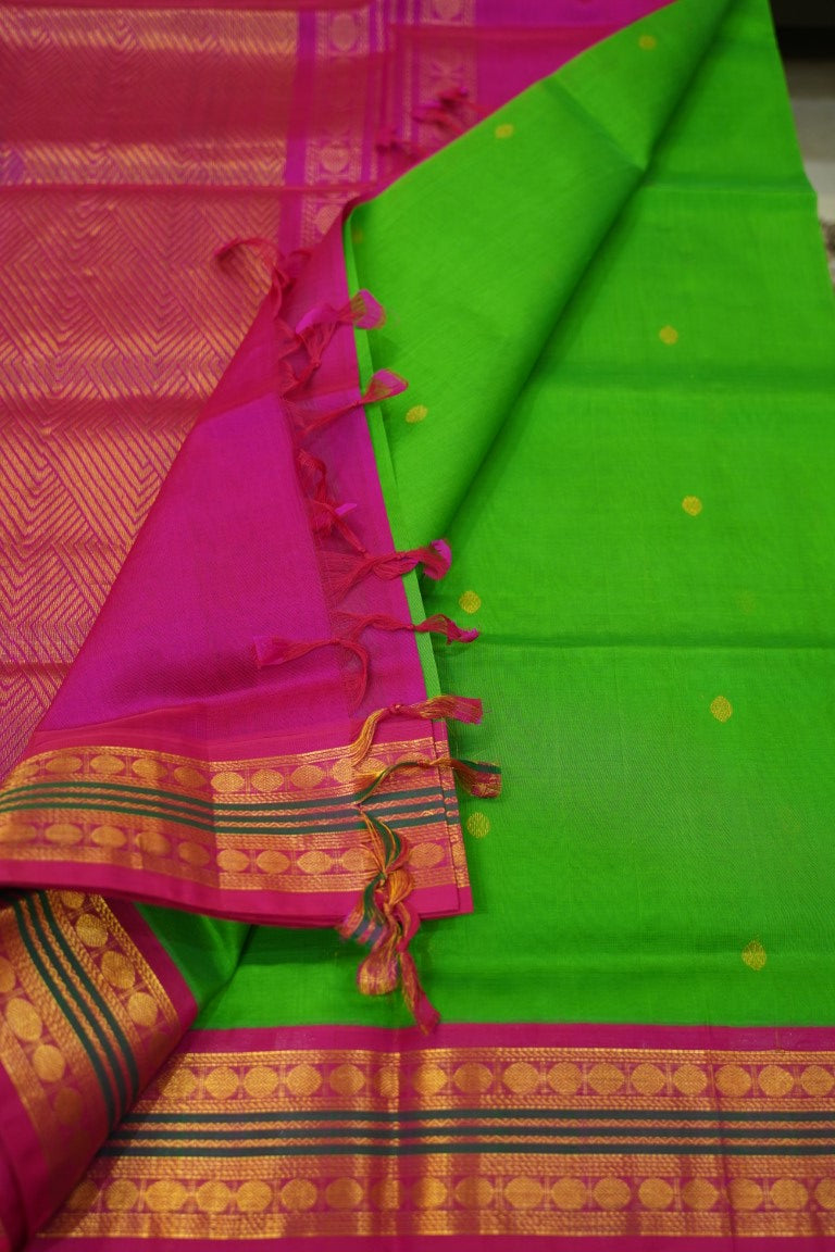 Kanchi Handloom Silk Cotton Saree PC13645