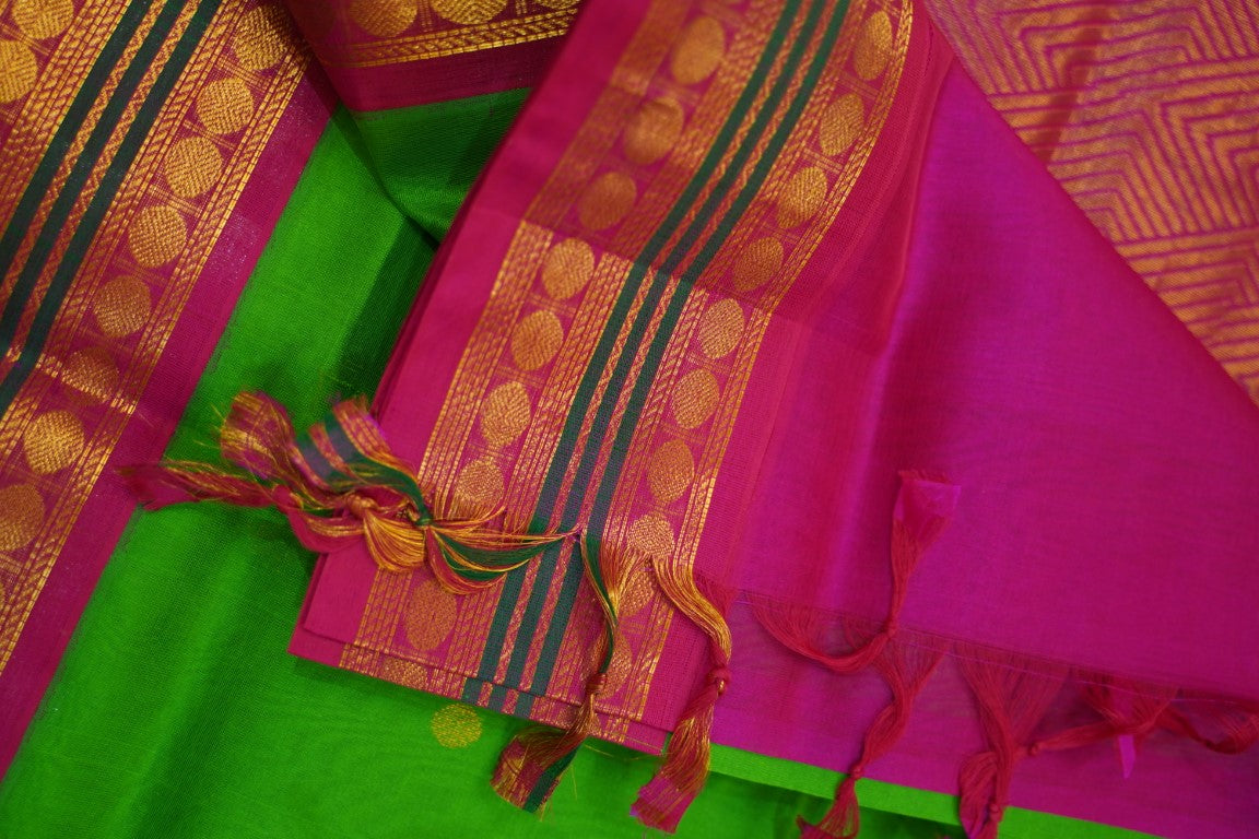 Kanchi Handloom Silk Cotton Saree PC13645