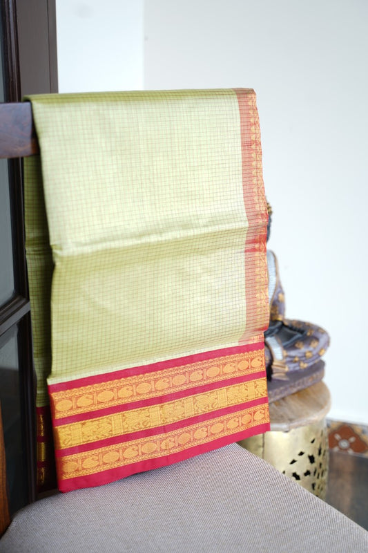 Kanchi Handloom Silk Cotton Saree PC13626