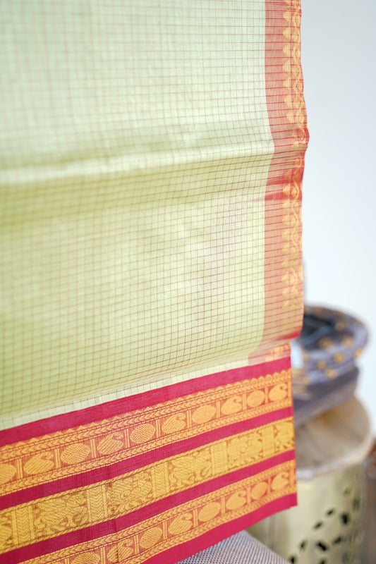 Kanchi Handloom Silk Cotton Saree PC13626