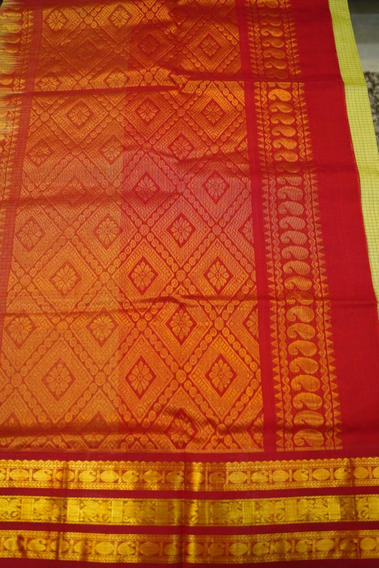 Kanchi Handloom Silk Cotton Saree PC13626