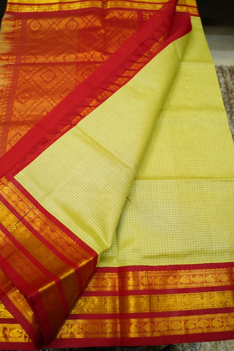 Kanchi Handloom Silk Cotton Saree PC13626