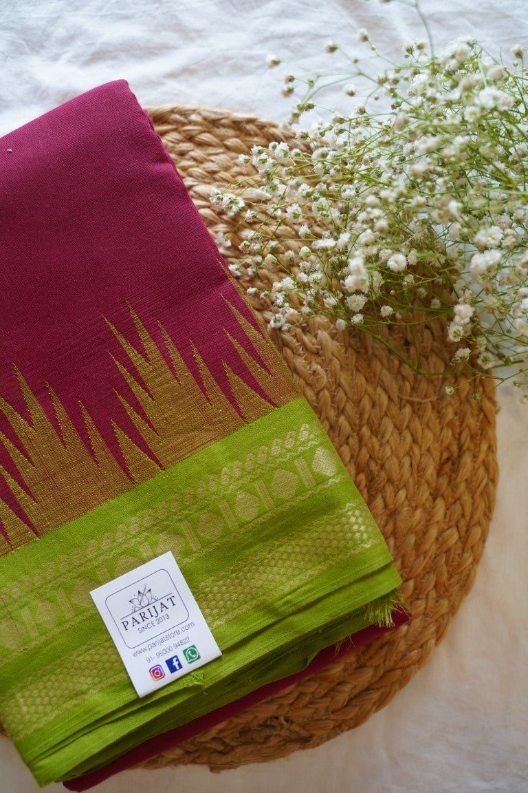 Kanchi handloom Cotton Saree PC13580