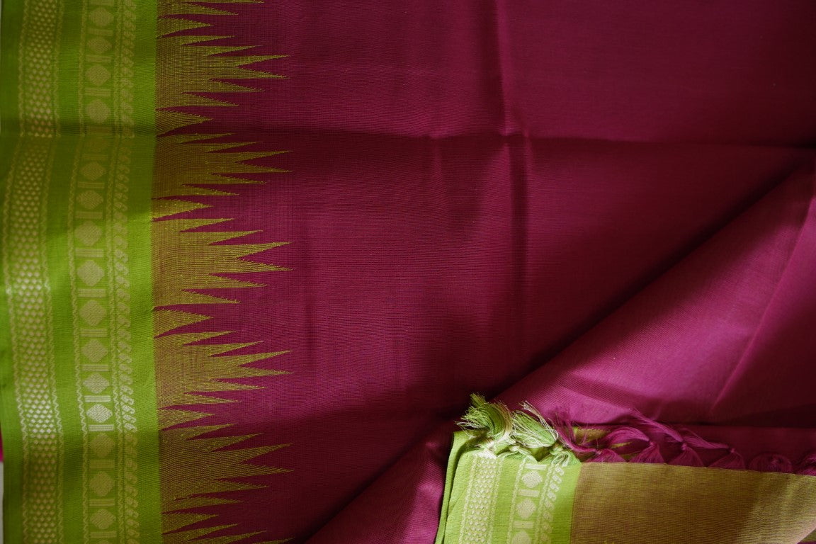 Kanchi handloom Cotton Saree PC13580