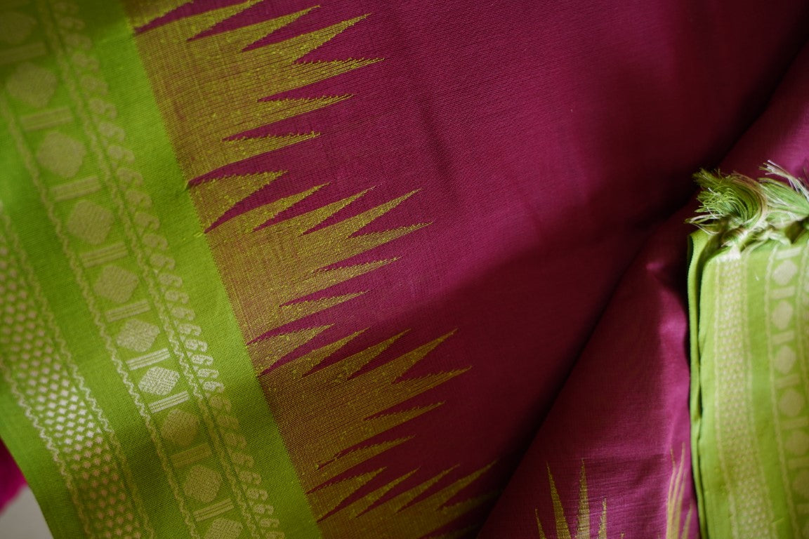 Kanchi handloom Cotton Saree PC13580