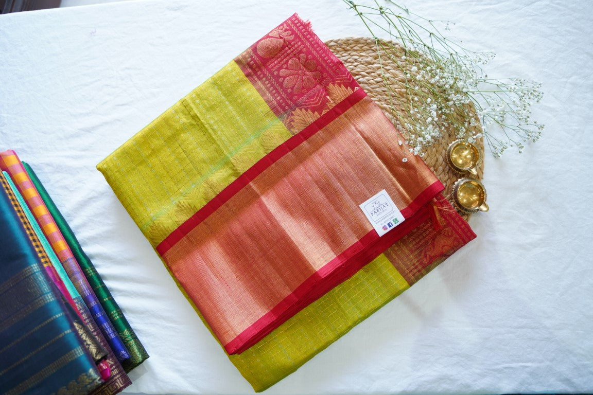 Kanchi Handloom Silk Cotton Saree PC13868