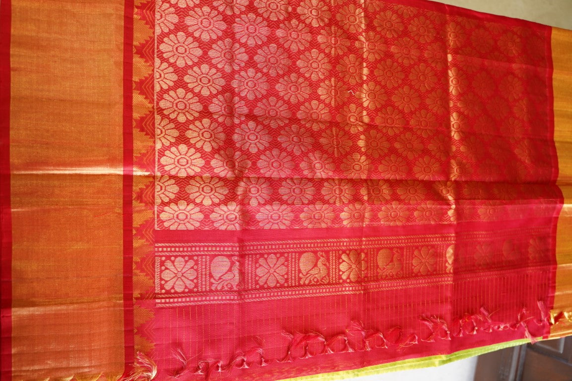 Kanchi Handloom Silk Cotton Saree PC13868