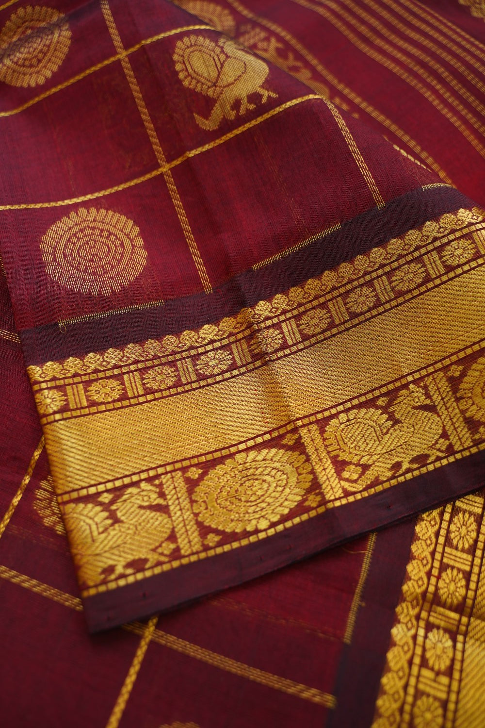 Kanchi Handloom Silk Cotton Saree PC13963