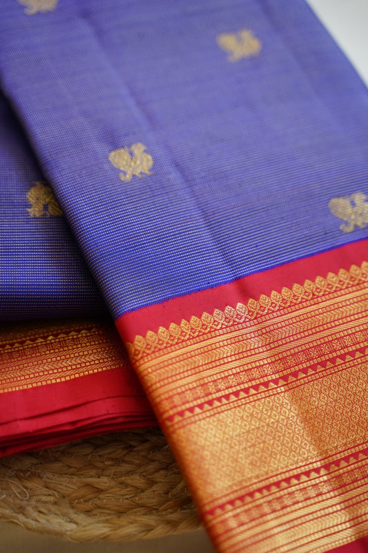 Vairaoosi Korvai Kanchi Silk Saree PC12043