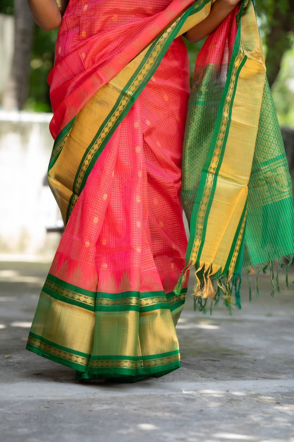 Kanchi Handloom Silk Cotton Saree PC12252