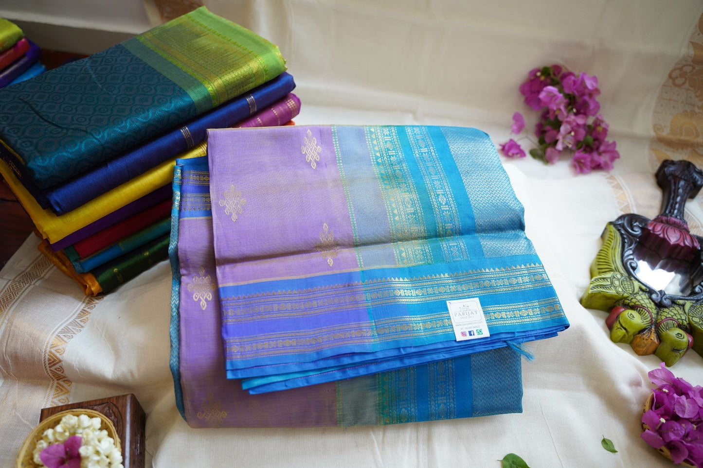 10 Yards  Kanchi Handloom Silk Cotton Saree PC11107