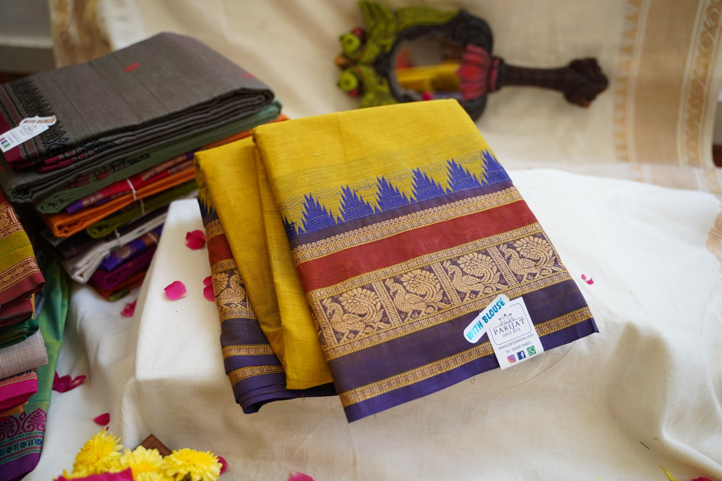 Chettinad handloom Cotton Saree PC12679