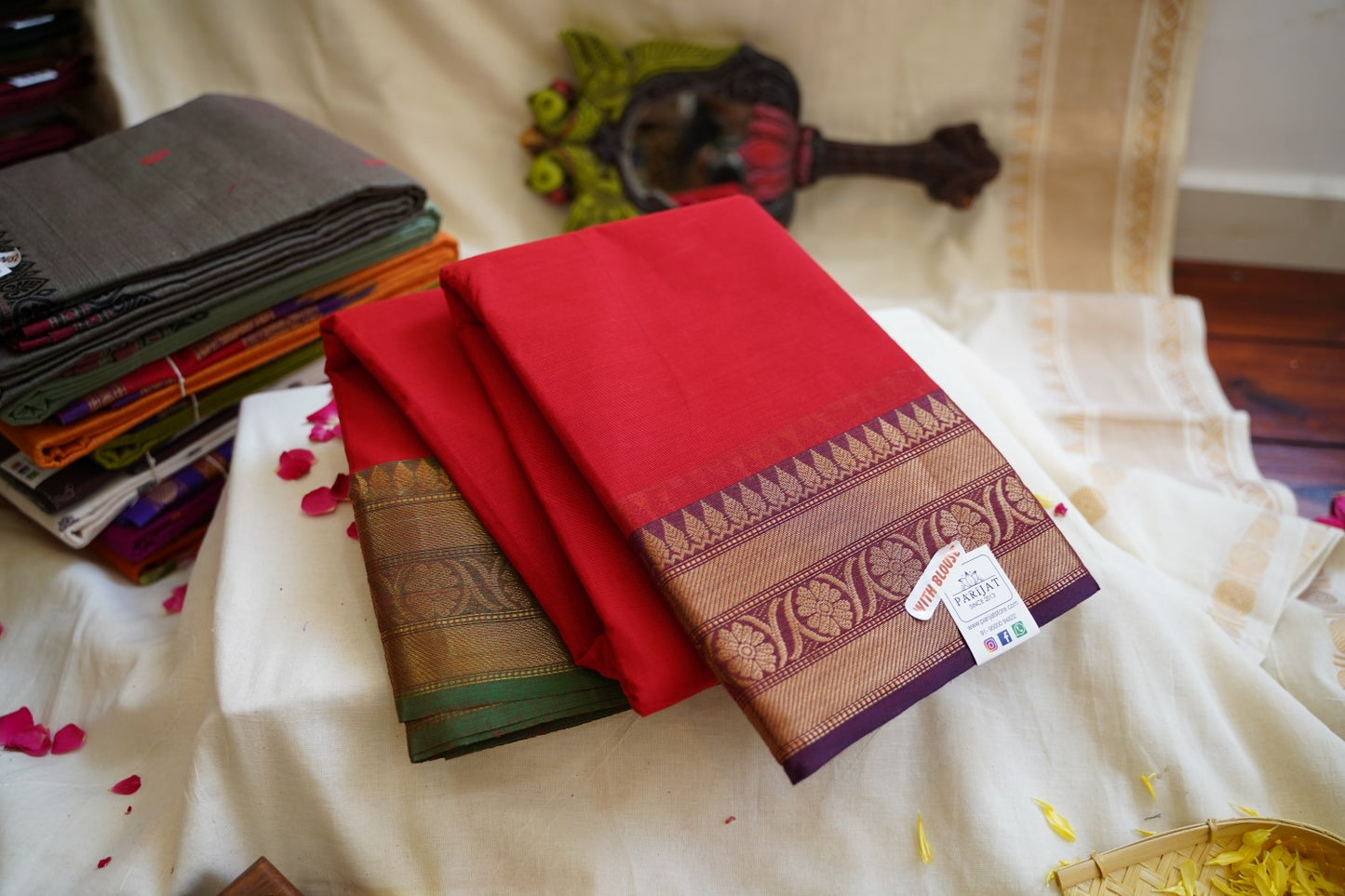 Chettinad handloom Cotton Saree PC12588