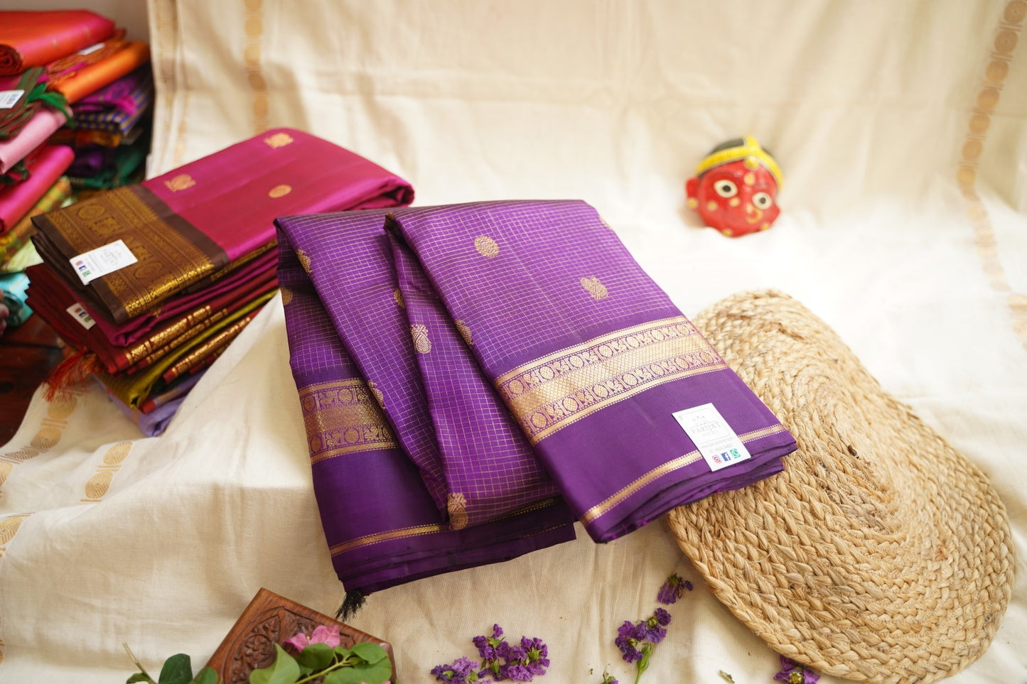 Pure Kanchi Silk Saree Oosikattam PC11383