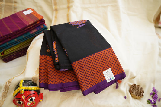 Kanchi handloom Cotton  Saree PC7421