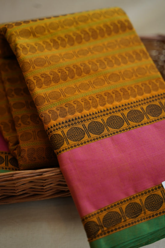 Kanchi handloom Cotton  Saree PC12839