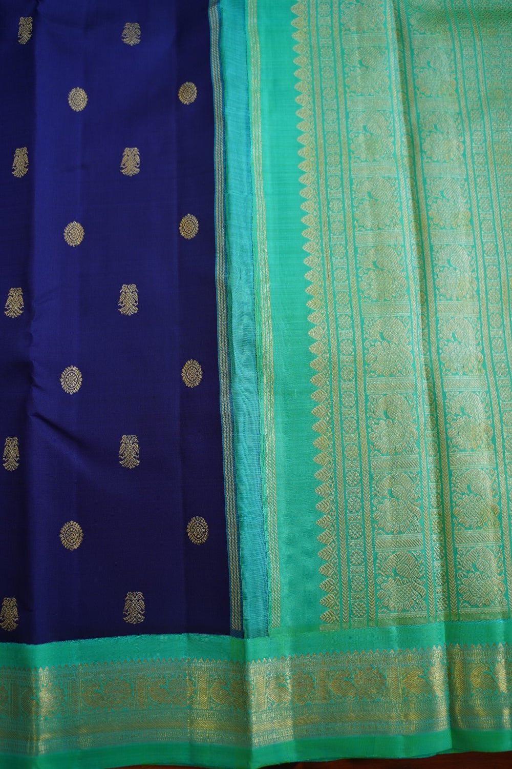 Kanchi Korvai Pure Silk Saree PC12871