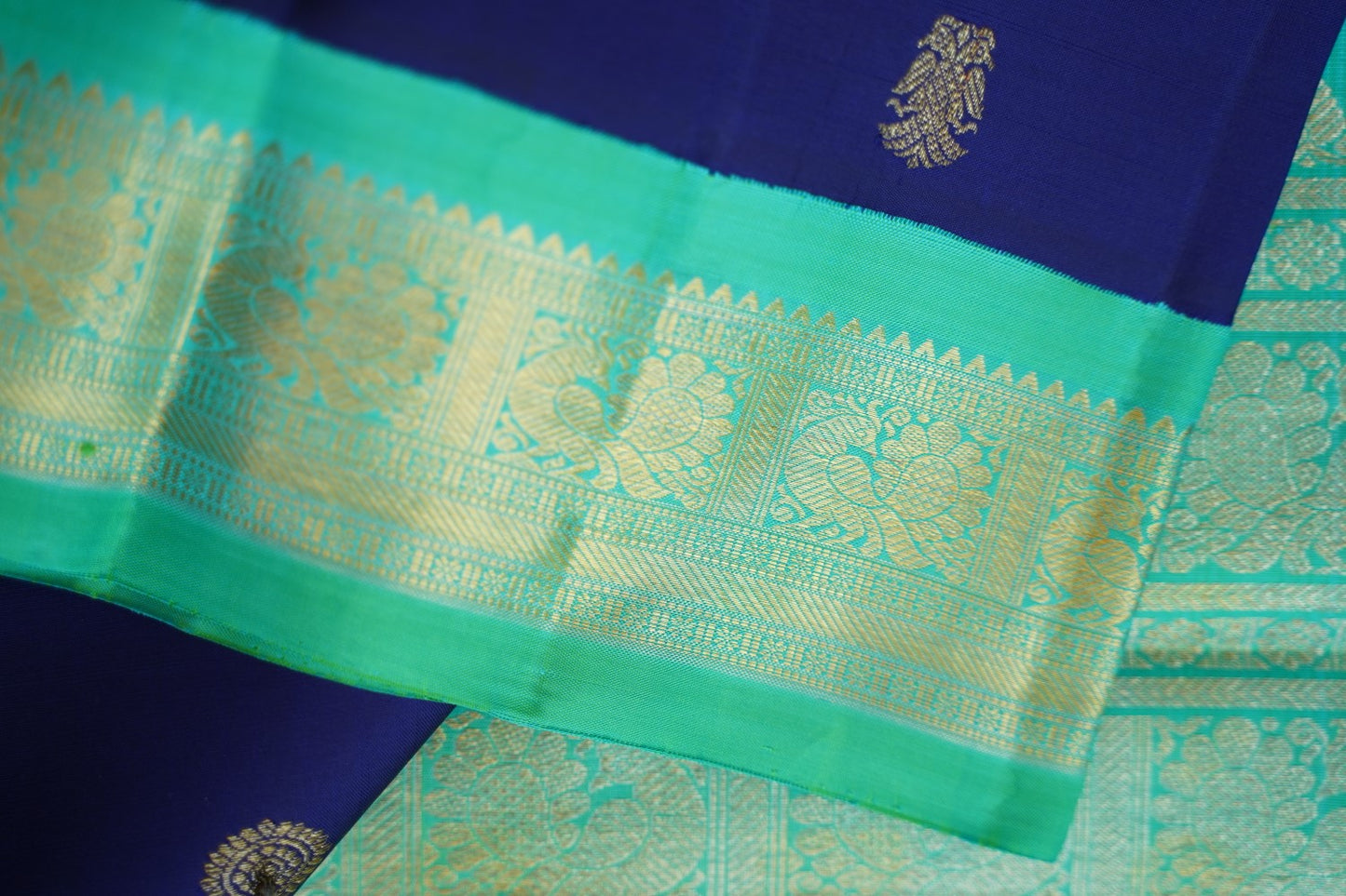 Kanchi Korvai Pure Silk Saree PC12871