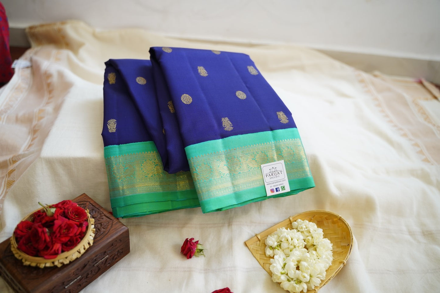 Kanchi Korvai Pure Silk Saree PC12871