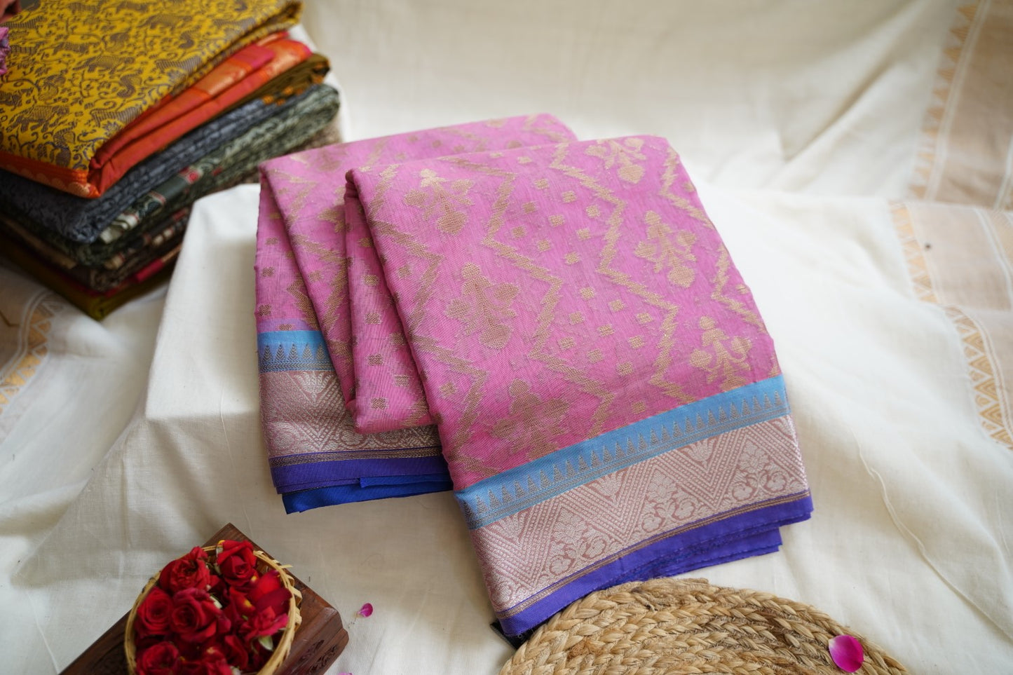 Banarasi Muslin Silk Saree  PC8530