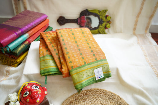 Kanchi Handloom Silk Cotton Saree PC12979