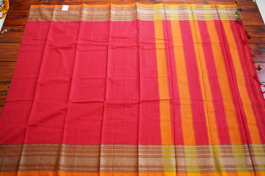 Narayanapet handloom Cotton Saree with Thread border PC13006