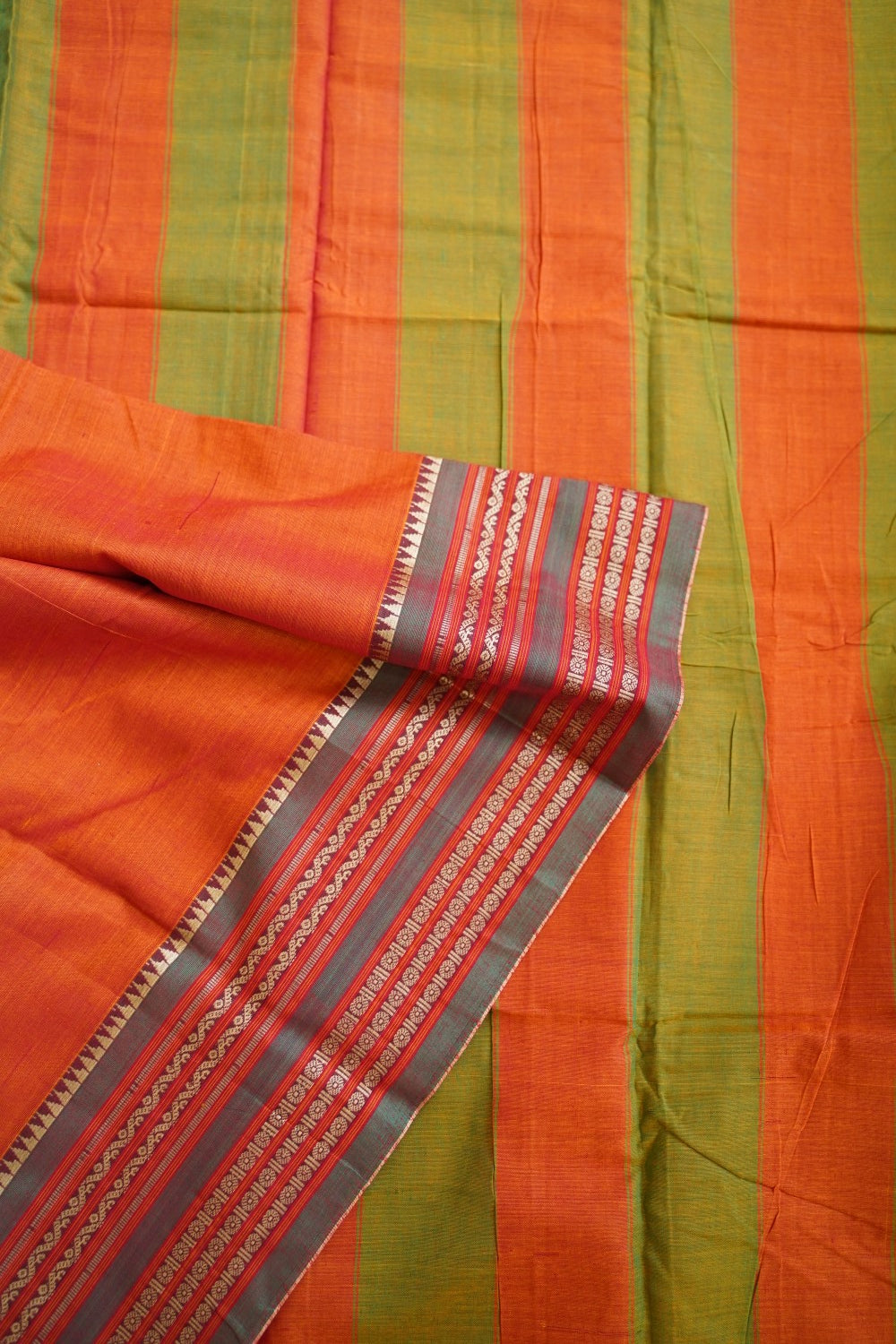 Narayanapet handloom Cotton Saree with Thread border PC13000