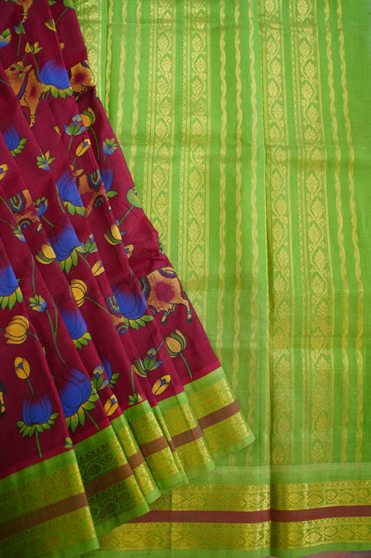 Kanchi Handloom Silk Cotton Saree PC12815