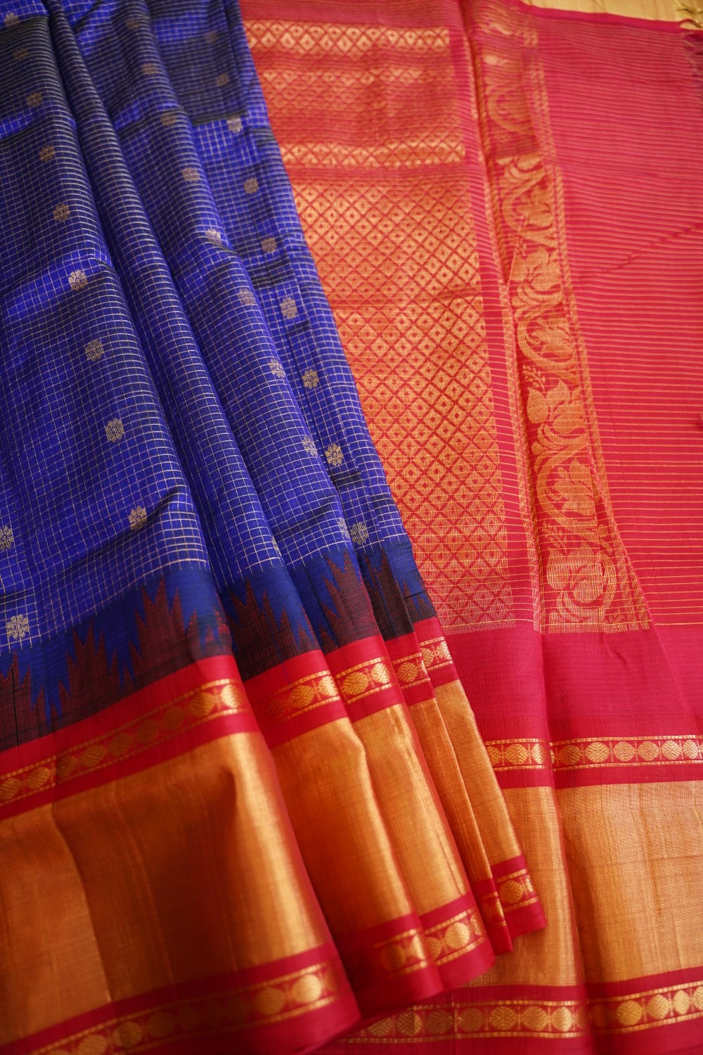 Kanchi Handloom Silk Cotton Saree PC12259