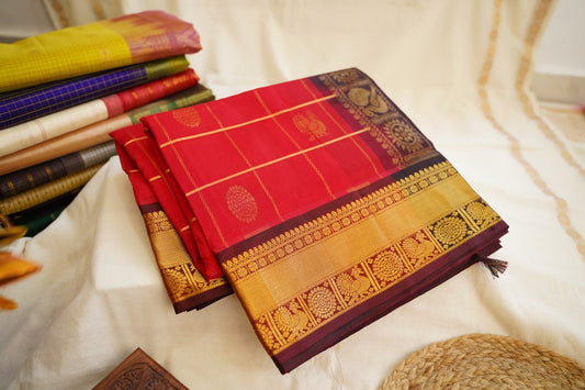 Kanchi Handloom Silk Cotton Saree PC13079