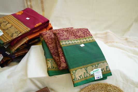 Chettinadu  handloom Cotton Saree PC13187