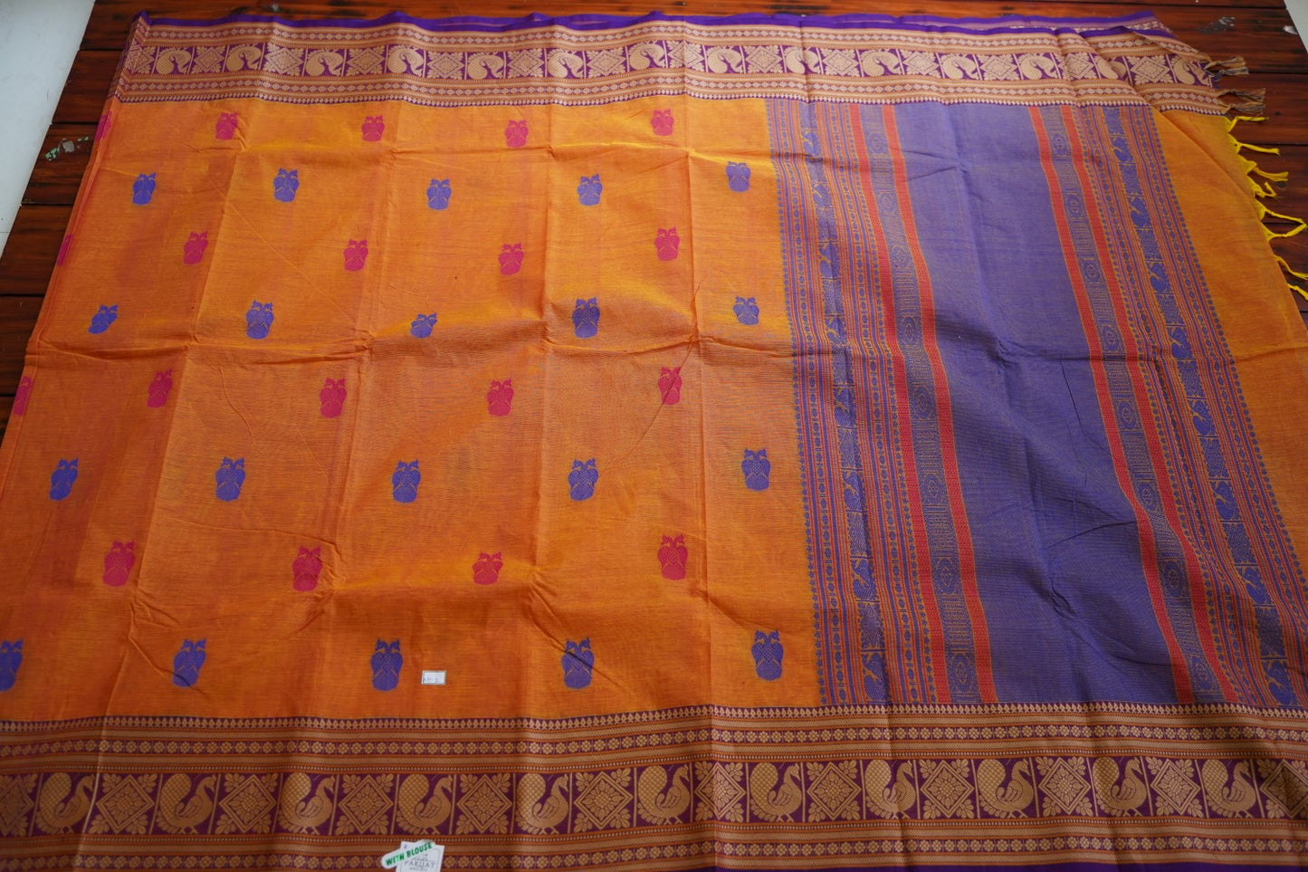 Kanchi handloom Cotton  Saree PC13116