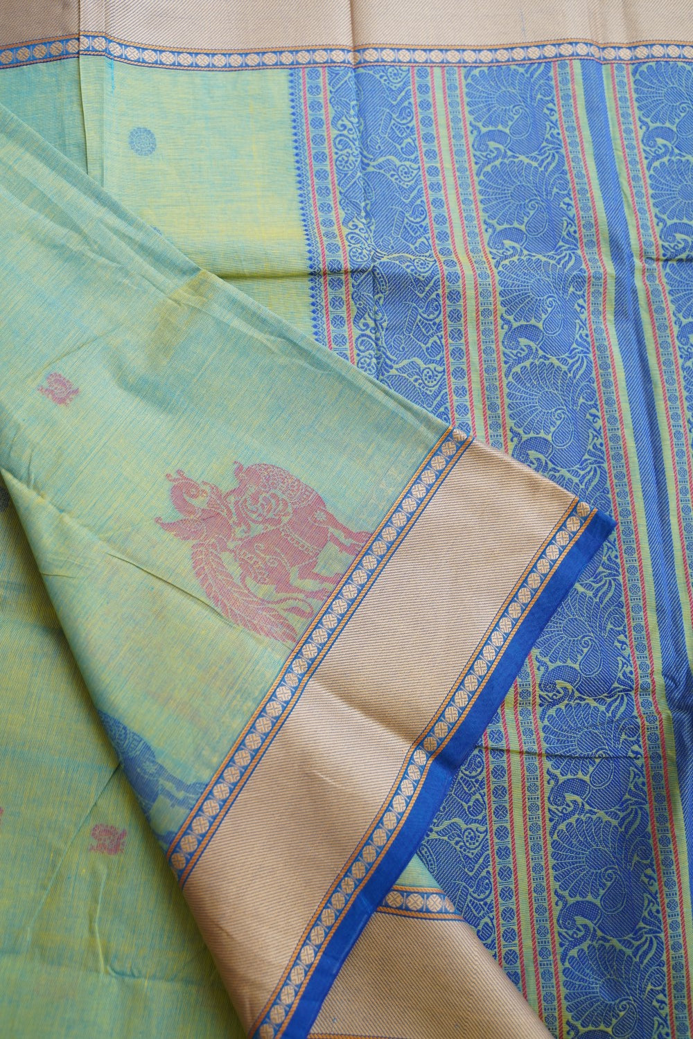 Kanchi handloom Cotton  Saree PC13105