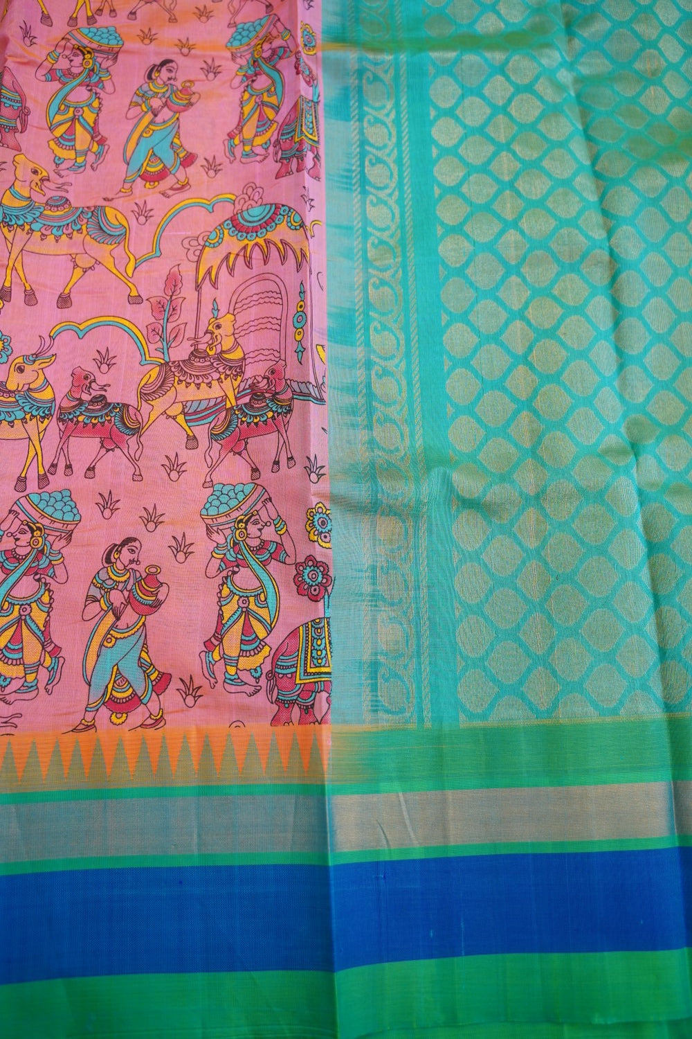 Kanchi Handloom Silk Cotton Saree PC12263