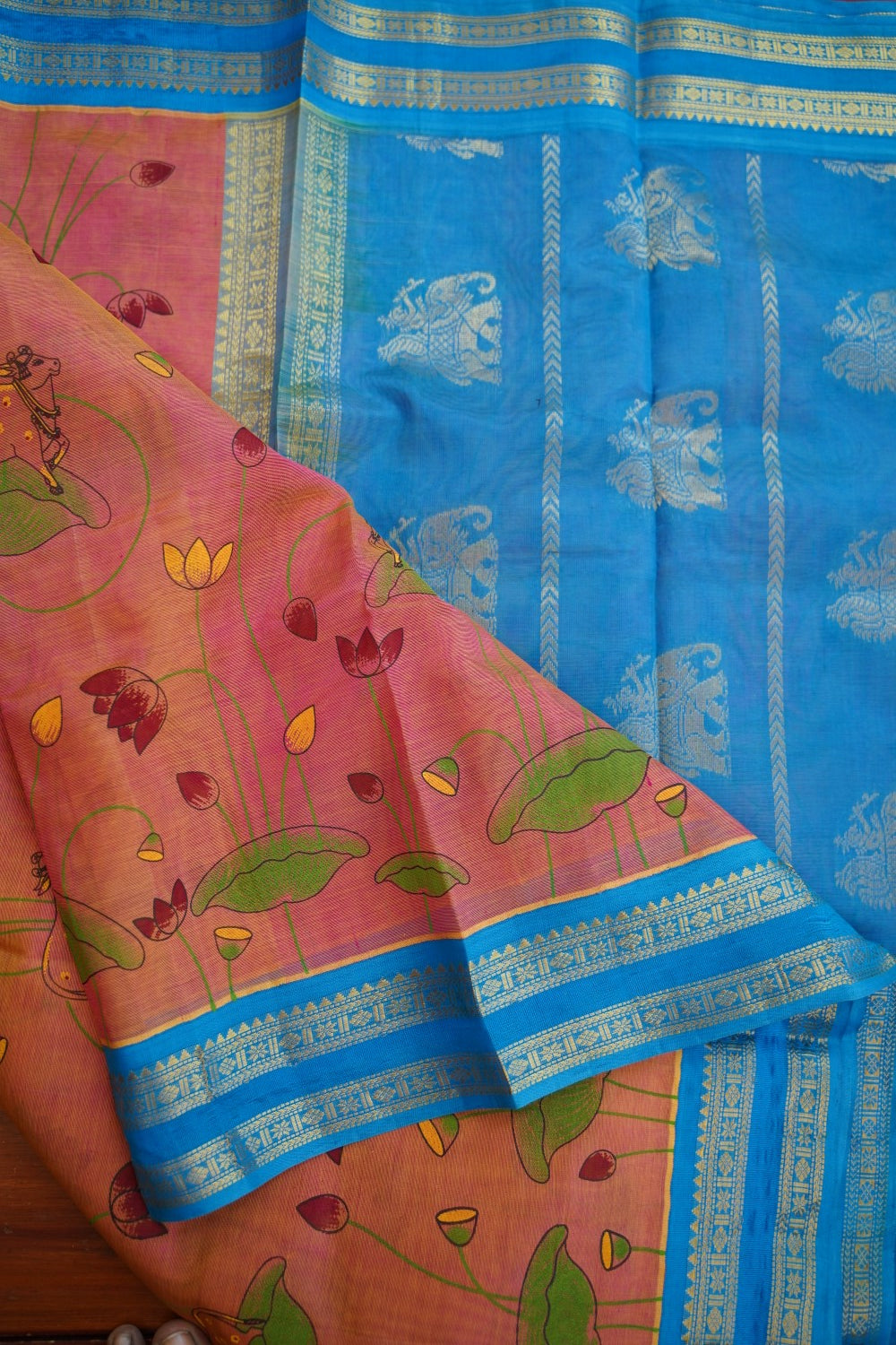 Kanchi Handloom Silk Cotton Saree PC12821