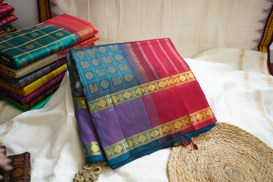 Kanchi Handloom Silk Cotton Saree PC13312