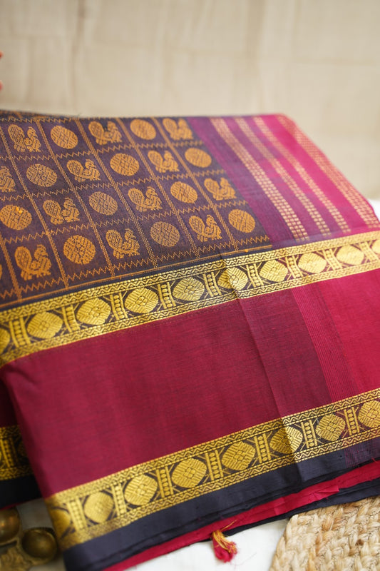 Kanchi Handloom Silk Cotton Saree PC13298