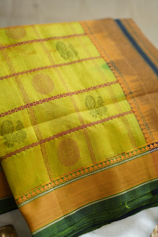 Kanchi Handloom Silk Cotton Saree PC13311