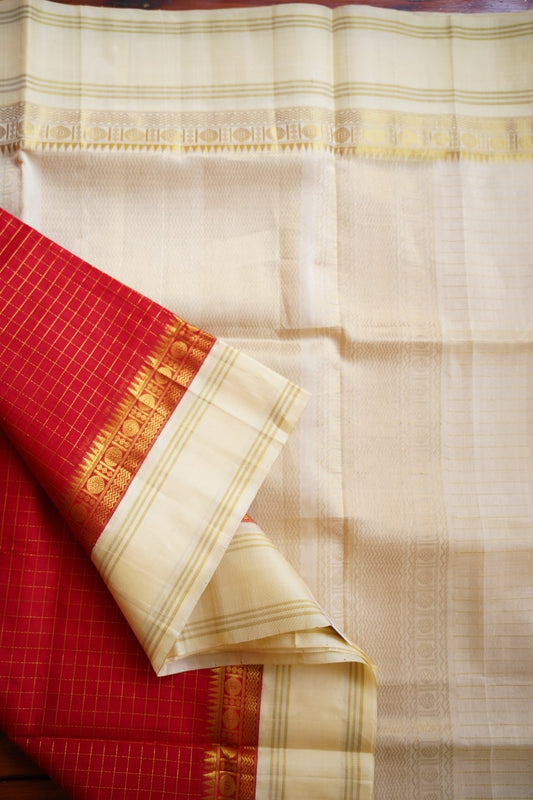 Kanchi Handloom Silk Cotton Saree PC12291