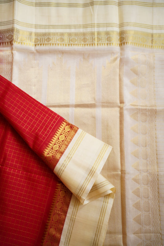 Kanchi Handloom Silk Cotton Saree PC12293