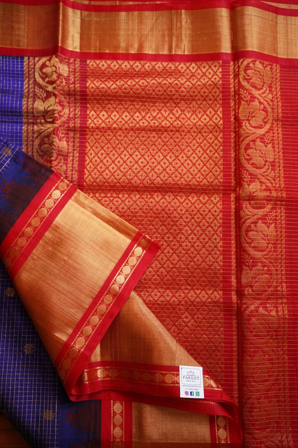 Kanchi Handloom Silk Cotton Saree PC12259